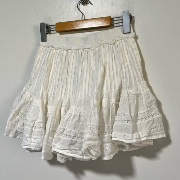 Sunday Best White Boho Eyelet Lace Skirt Size 0 - Picture 8 of 11